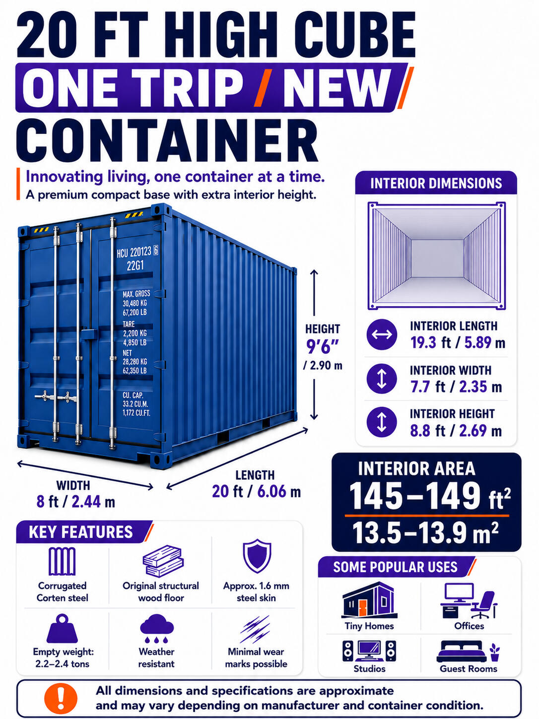 20 FT HC OT CONTAINER